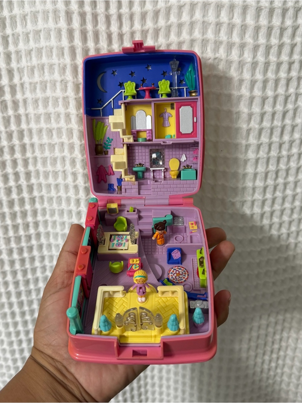 Vintage Polly Pocket Star Bright Dinner Party Compact